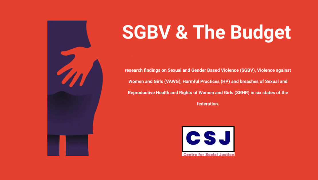 SGBV & The Budget